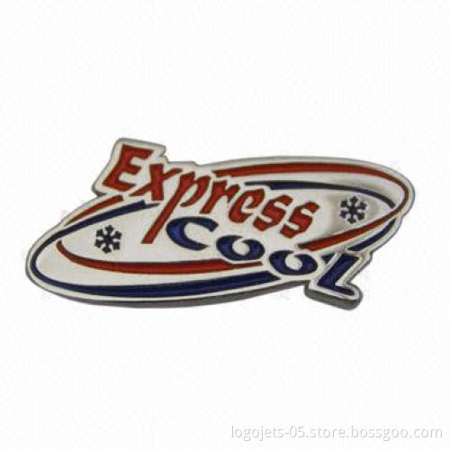Etched Brass/Aluminum/Stainless Steel Lapel Pins with Soft Enamel Color Fill